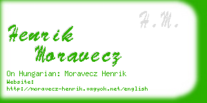 henrik moravecz business card